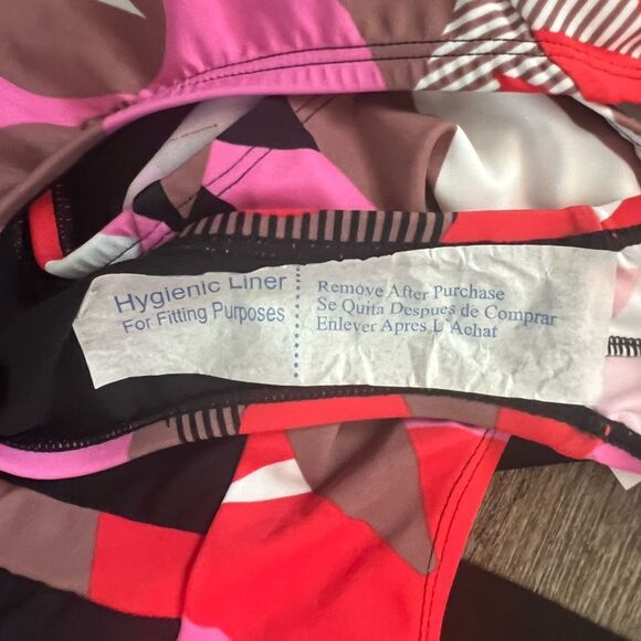 Nike Women's Jungle Floral V-Back One Piece Swimsuit- Size XL - Picture 12 of 12